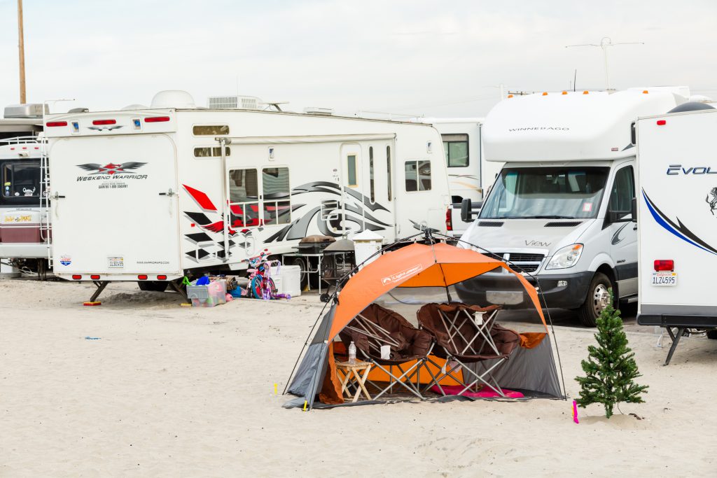 Winter RV camping