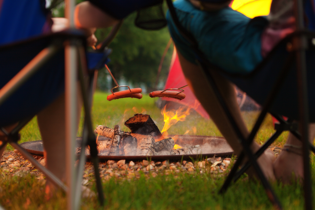 Campfire Hotdogs!