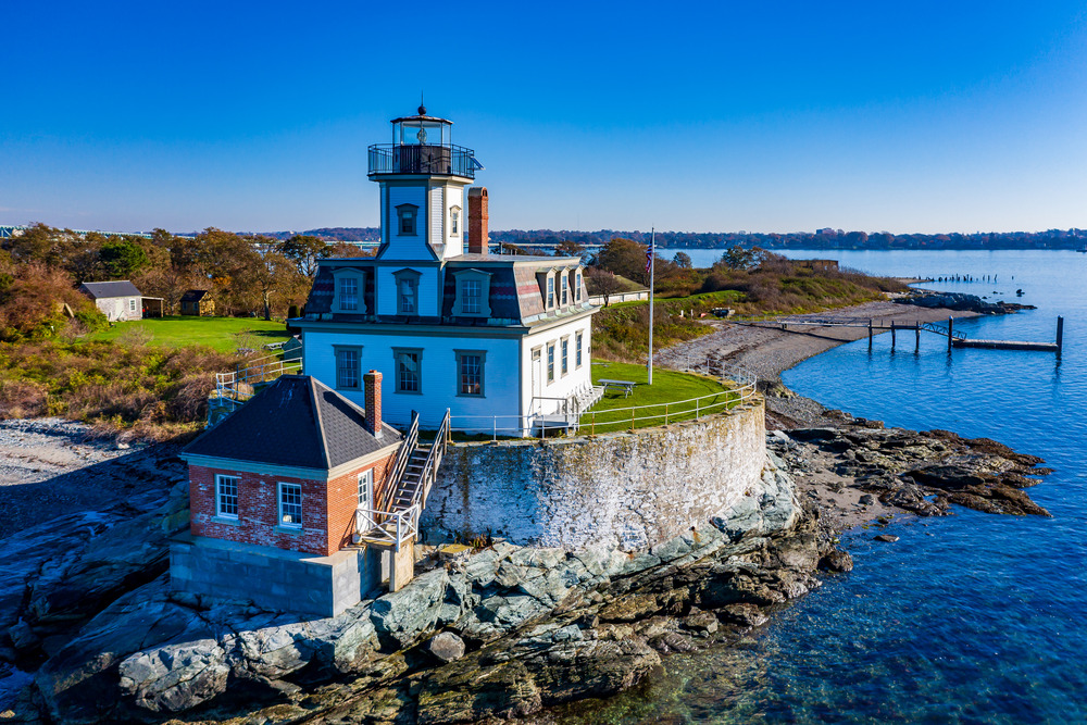 Rose Island Lighthouse in Rhode Island