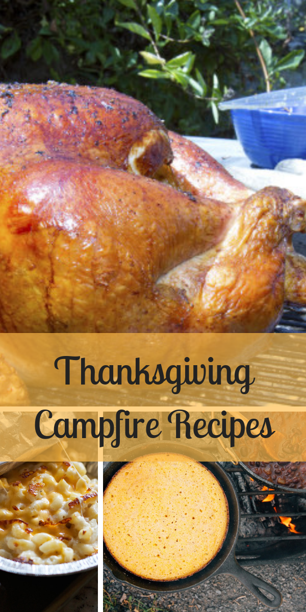 Thanksgiving Campfire Recipes. From campfire Turkey to sides and even a dutch oven apple cobbler, you can make everything you need for an epic Thanksgiving Feast even while out camping! 