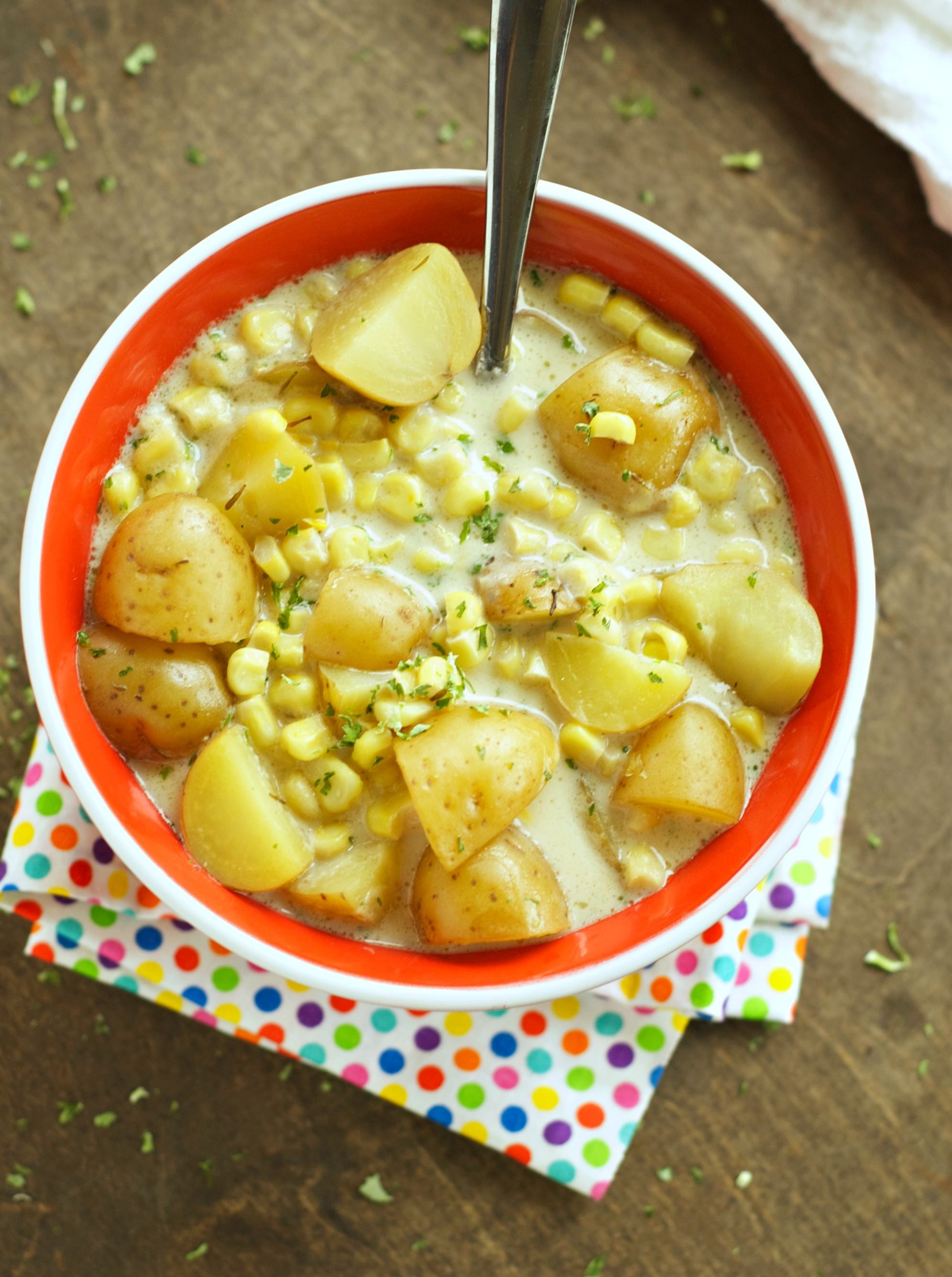 Slow Cooker Soups: Corn and potato Chowder