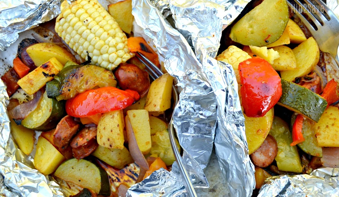 Easy Sausage and Veggie Tin Foil Dinner RV Lifestyle News, Tips