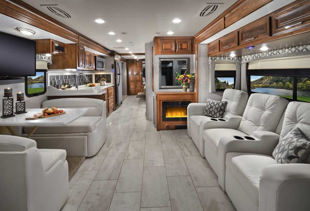 Luxury Class A RVs Forest River Berkshire interior