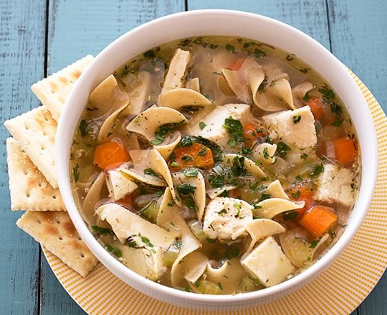 RV friendly slow cooker recipes - chicken noodle soup