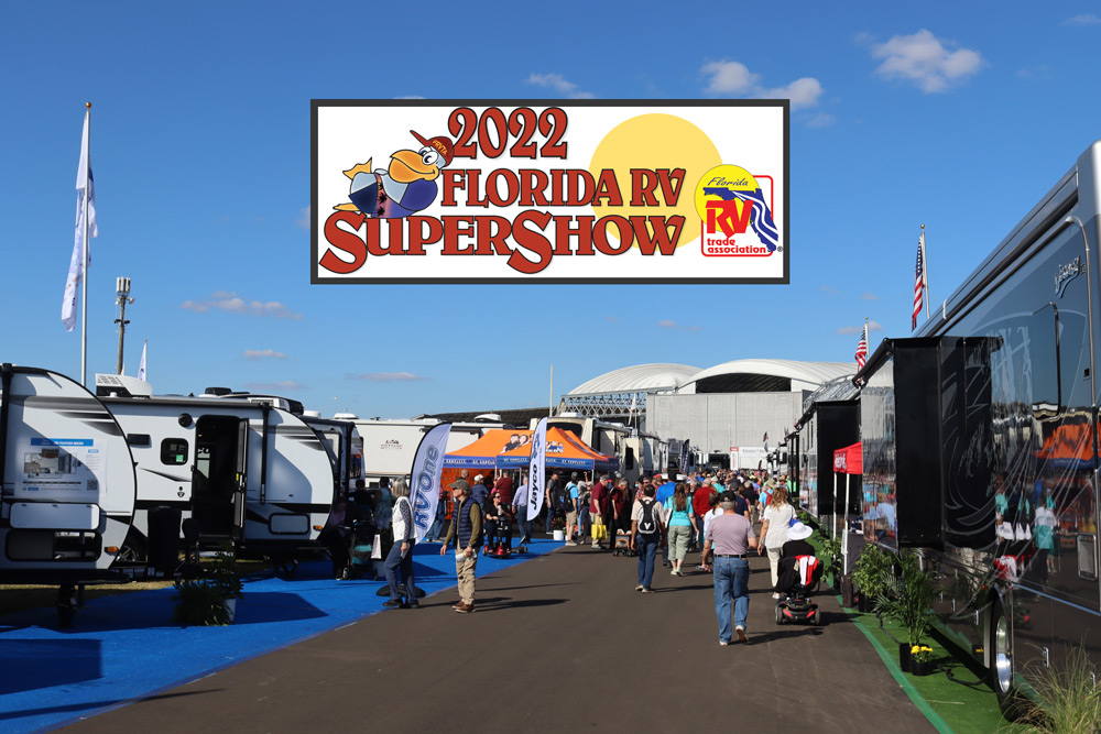 A photo of the crowd at the RV show in Florida