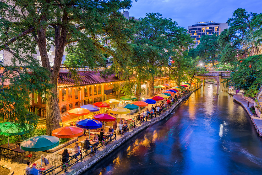 San Antonio, Texas River walk in San Antonio, Texas