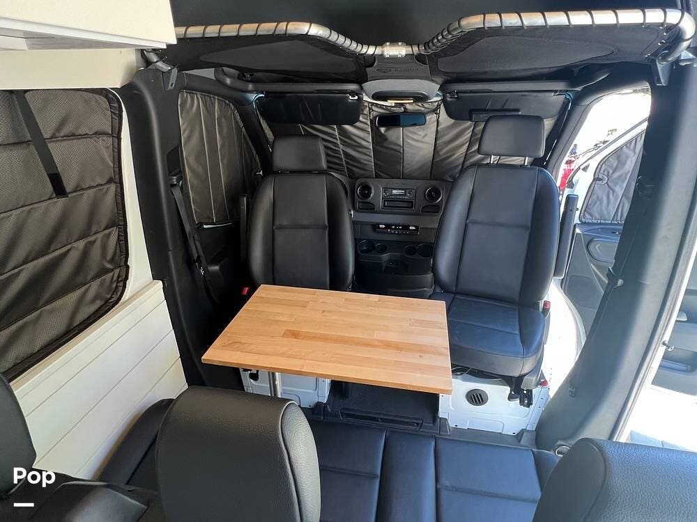 interior of 2020 Mercedes-Benz Sprinter with rotating front seats