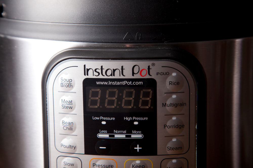 closeup of an instant pot