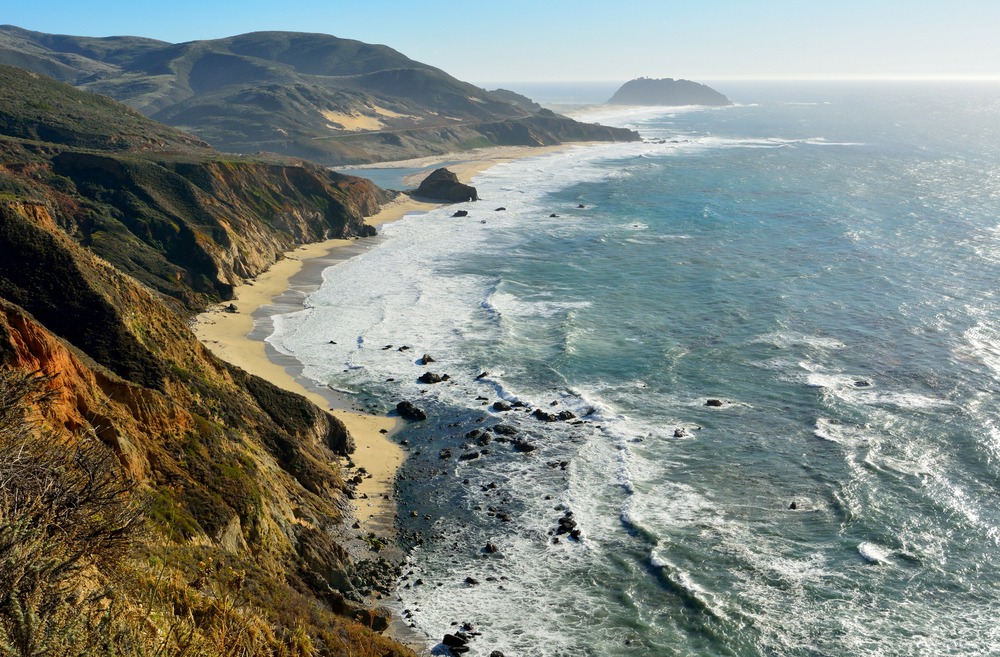 Landscape in Big Sur state parks in California