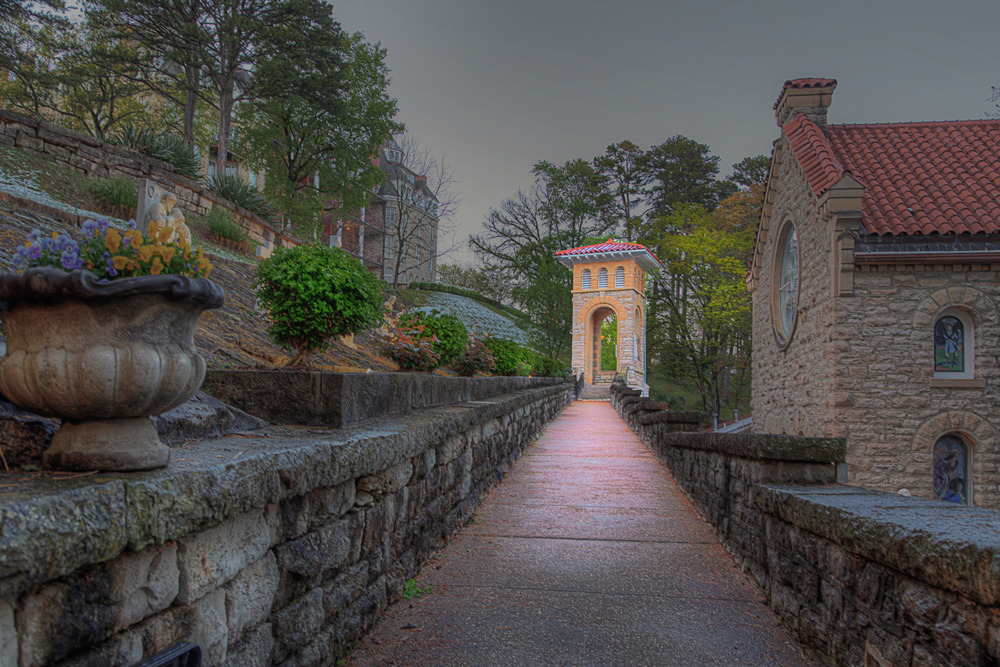 Bell Tower RV traveling destination in Eureka Springs Arkansas