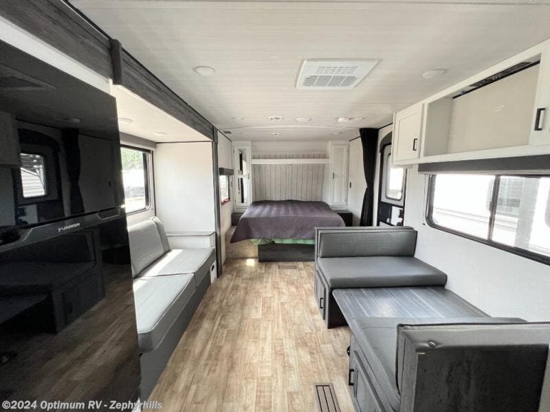 interior of a 2023 Keystone Hideout travel trailer