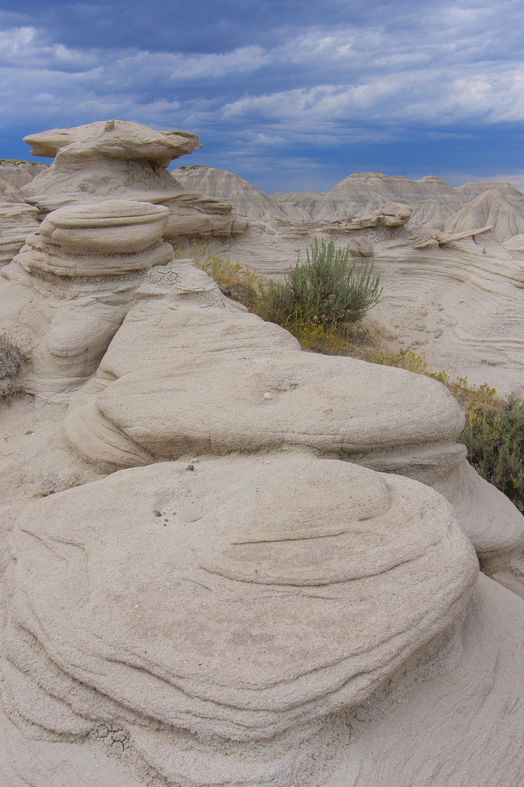 the Badlands of Toadstool Geologic Park Storm Light on the Badlands of Toadstool Geologic Park in Nebraska