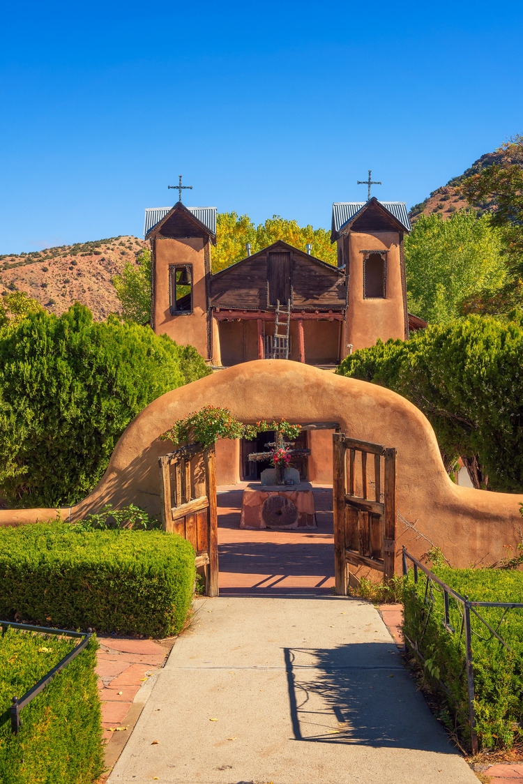 El Santuario De Chimayo historic Church in New Mexico