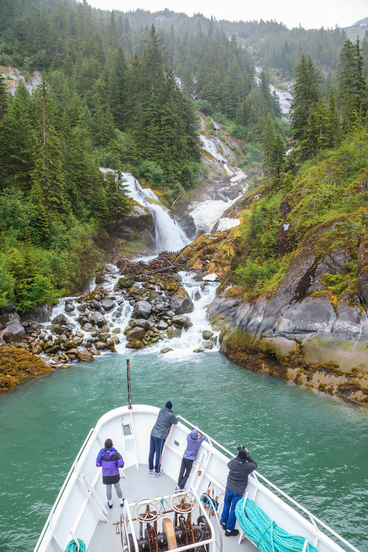 Le Conte Glacier area in beautiful small town of Petersburg Borough, Alaska