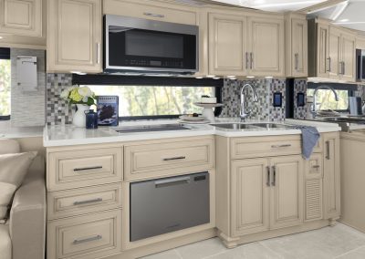 Kitchen in a Newmar Mountain Aire.