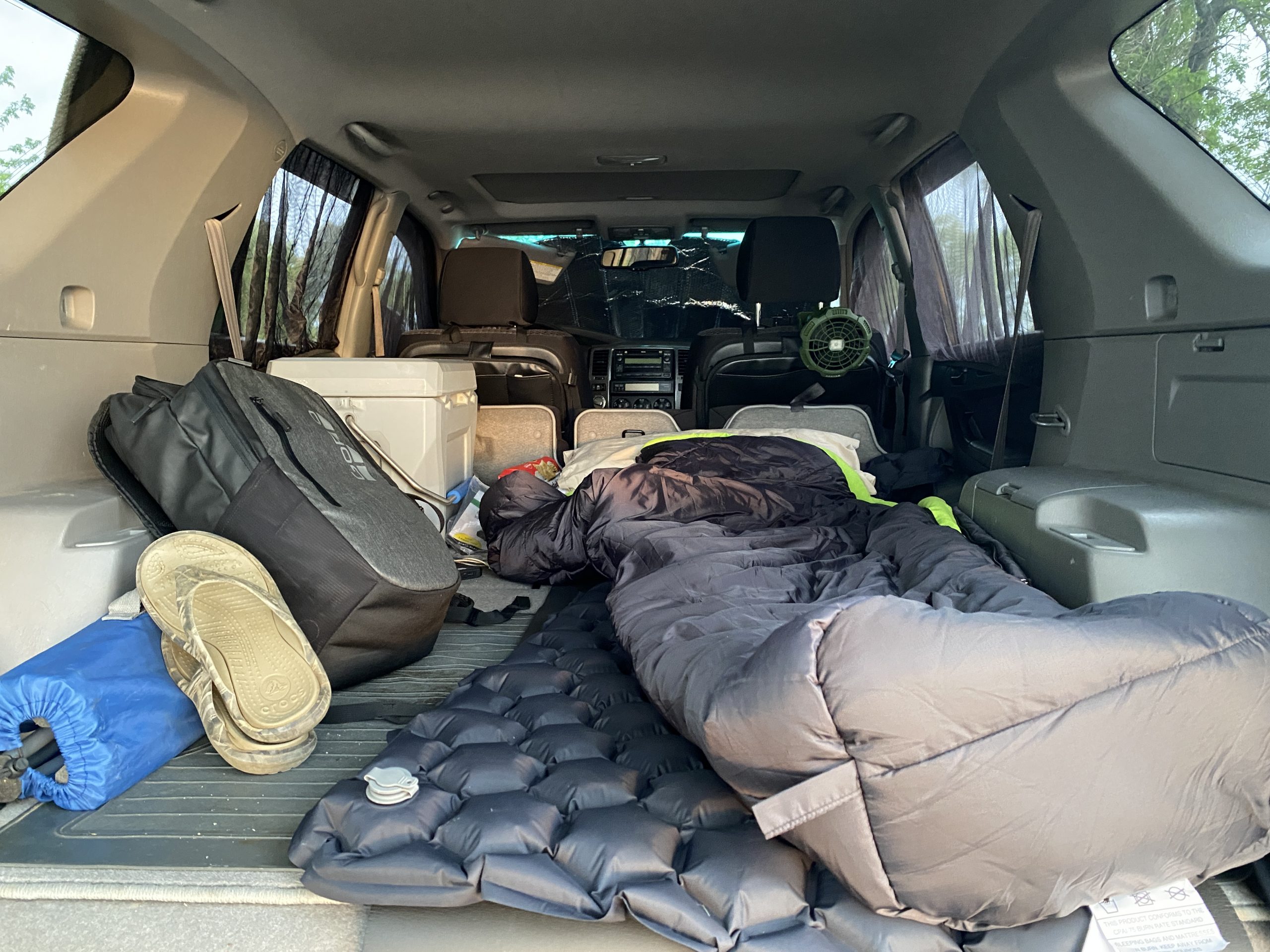 The overland setup in Wes Littlefield's Toyota 4Runner. 