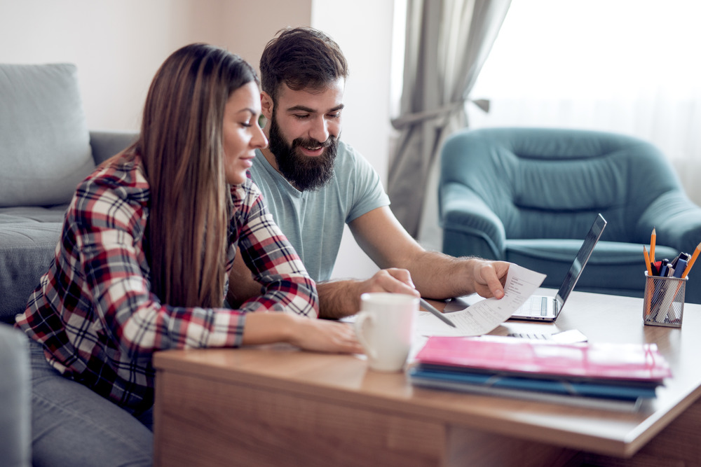 Couple creating their RV budget for living in an RV full time