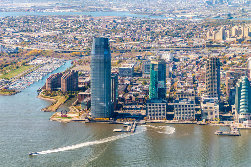Ariel view of Jersey City, NJ