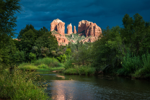 Red rock mountains in Coconino National Forest