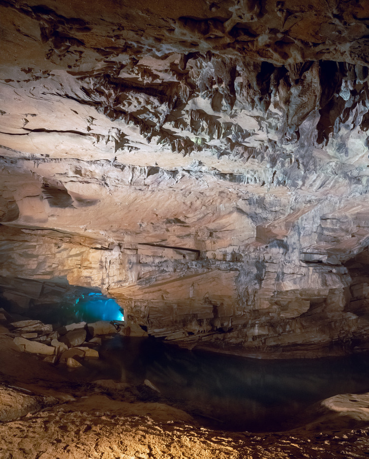 inside Carter caves