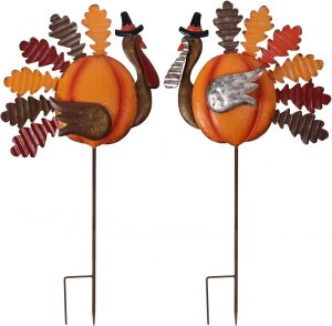 Thanksgiving Turkey Metal Stakes