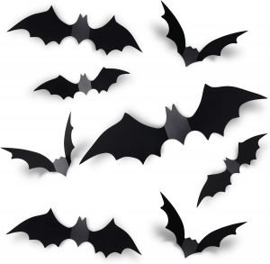 60PCS Halloween Bats Decoration