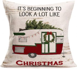 Merry Christmas RV Pillow Cover