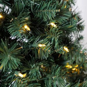 5 Foot Pre-lit Artificial Half Christmas Tree