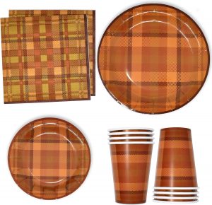 Fall Plaid Tableware