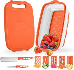 9-in-1 Multifunctional Collapsible Cutting Board 9-in-1 Multifunctional Collapsible Cutting Board