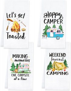 Set of 4 Camping Dish Towels Set of 4 Camping Dish Towels