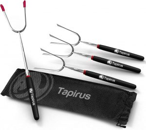 Set of 4 Extra Long Extendable Campfire Sticks