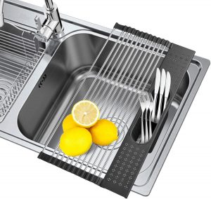 Roll Up Over Sink Dish Drying Rack Roll Up Over Sink Dish Drying Rack