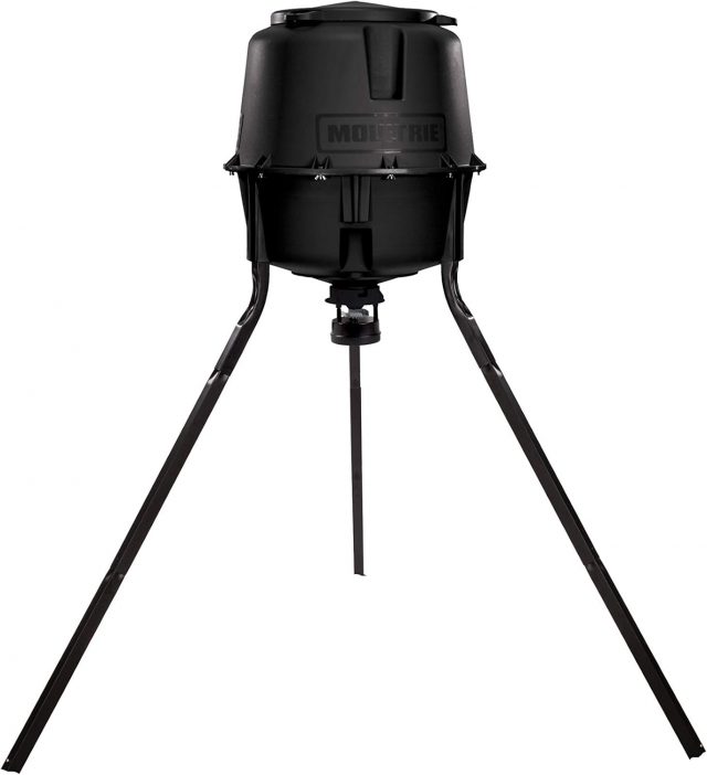 30-Gallon Deer Feeder Tripod Quick-Lock Hopper System