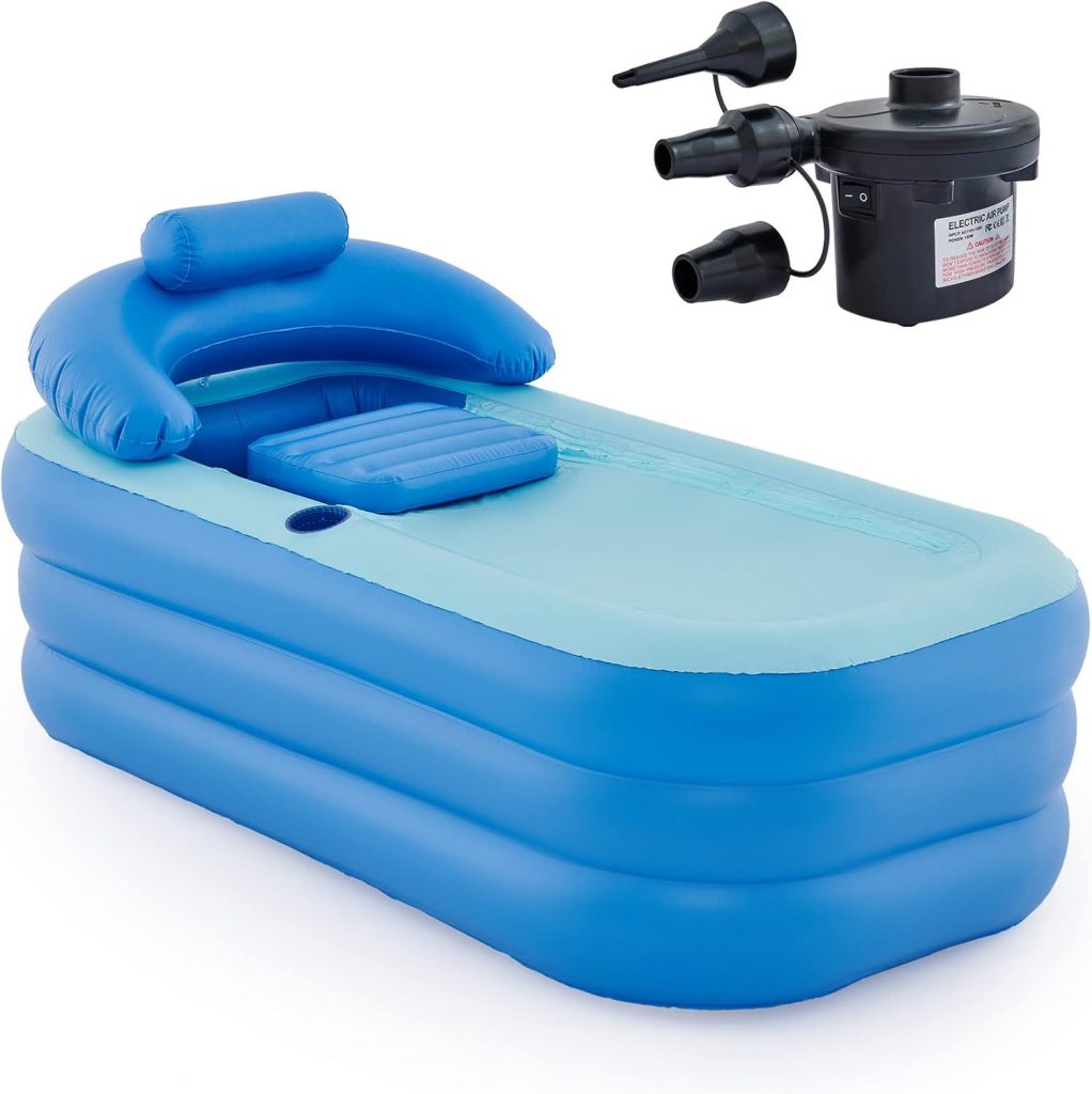 inflatable bath tub camping gifts for moms who love bubble baths
