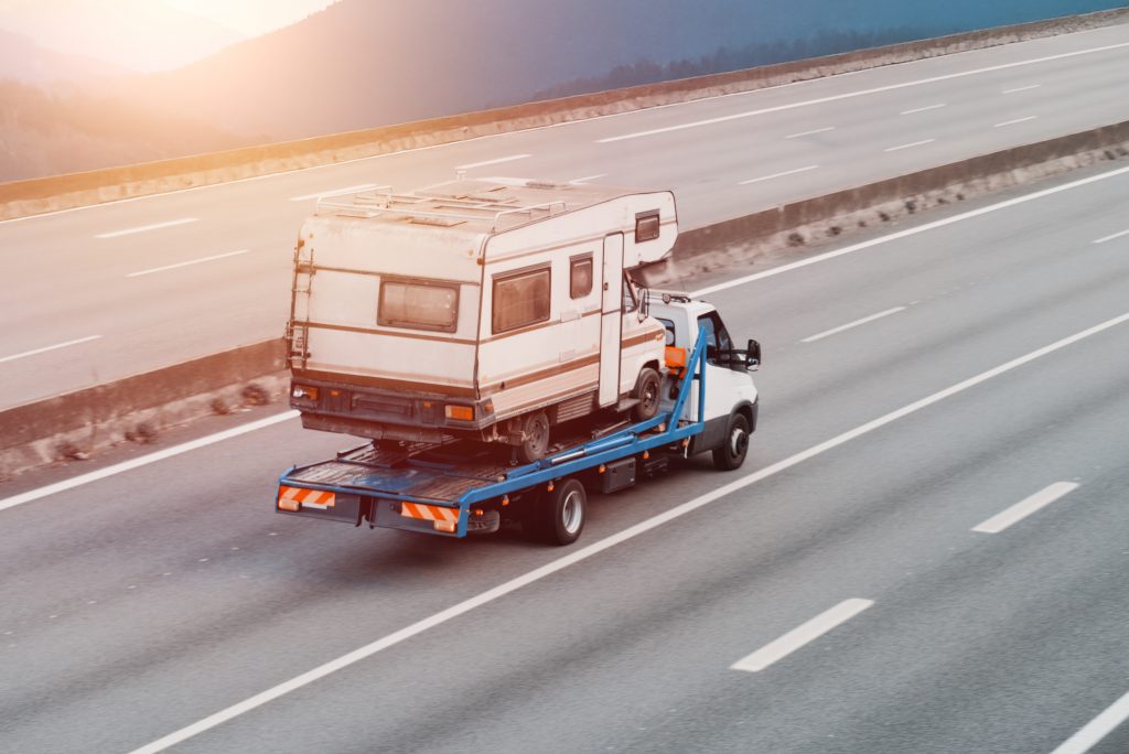 Roadside Assistance towing camper RV