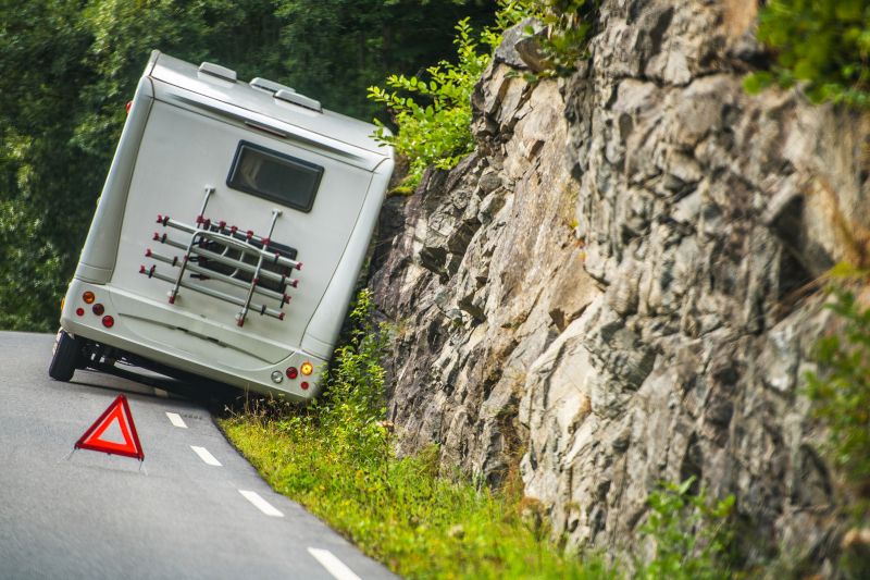 RV accident on a Winding Mountain Road