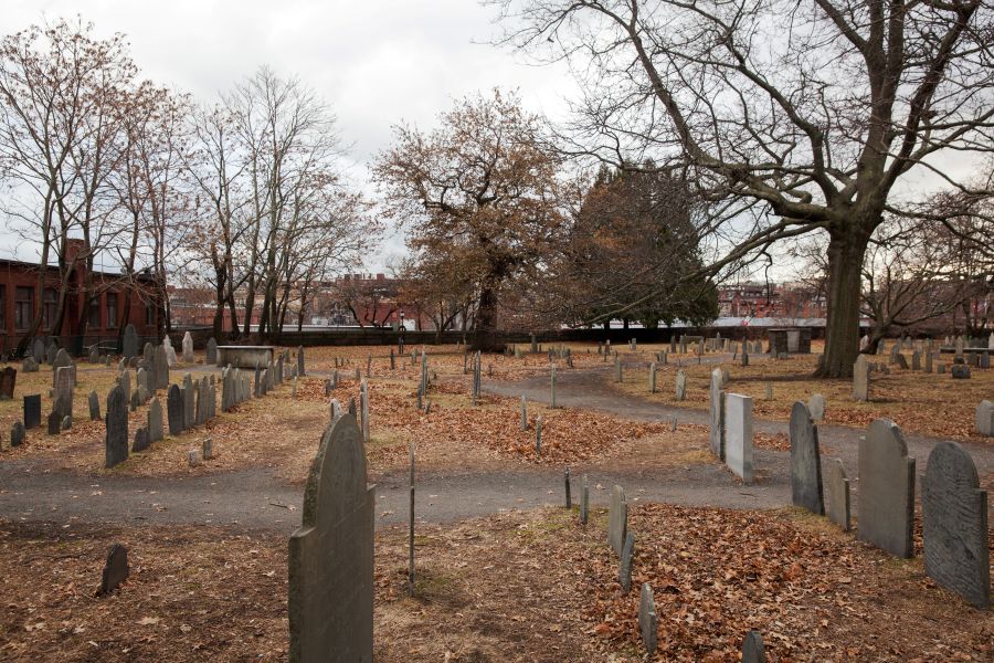 day at The Burying Point Cemetery