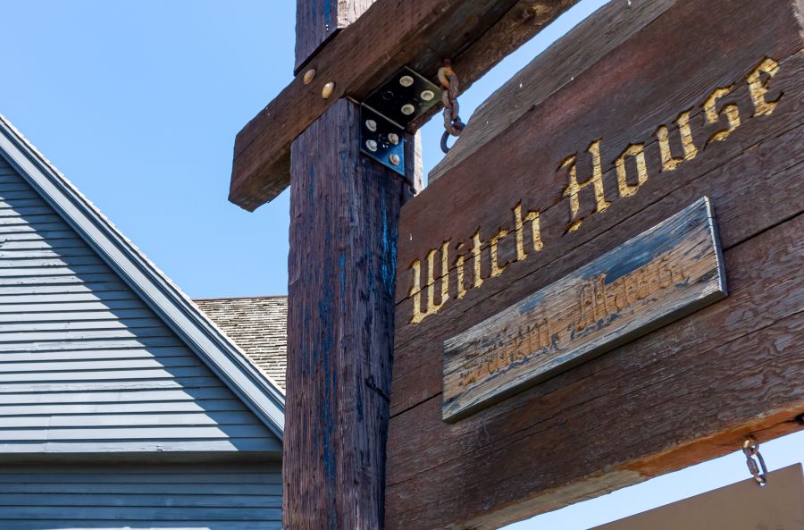 The Jonathan Corwin House in Salem, known as The Witch House in Salem,Massachusetts